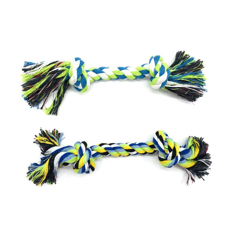 Double Bone Knot Cotton Rope Molar Dog Chew Toy