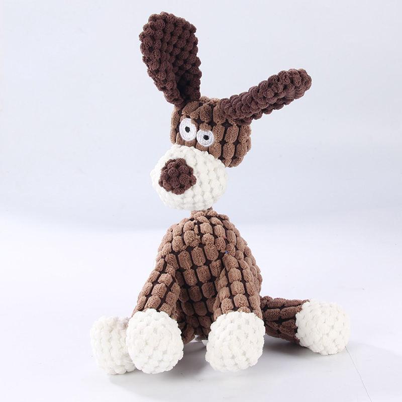 Cute Top Rope Dog Toys Plush Stuffing Squeaky Pet Toy