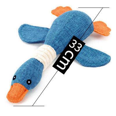 Animal Shaped Duck Squeak Plush Pet Dog Toys