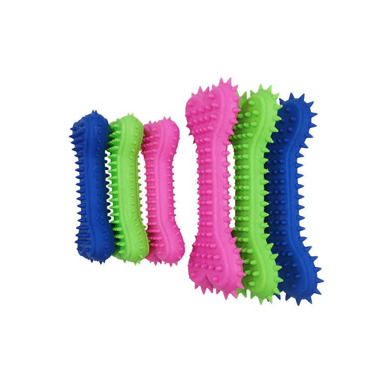 Wholesale Tpr Molar Teeth Solid Natural Pet Toys Anti-bite Chewing Bone Interactive Custom Dog Toys