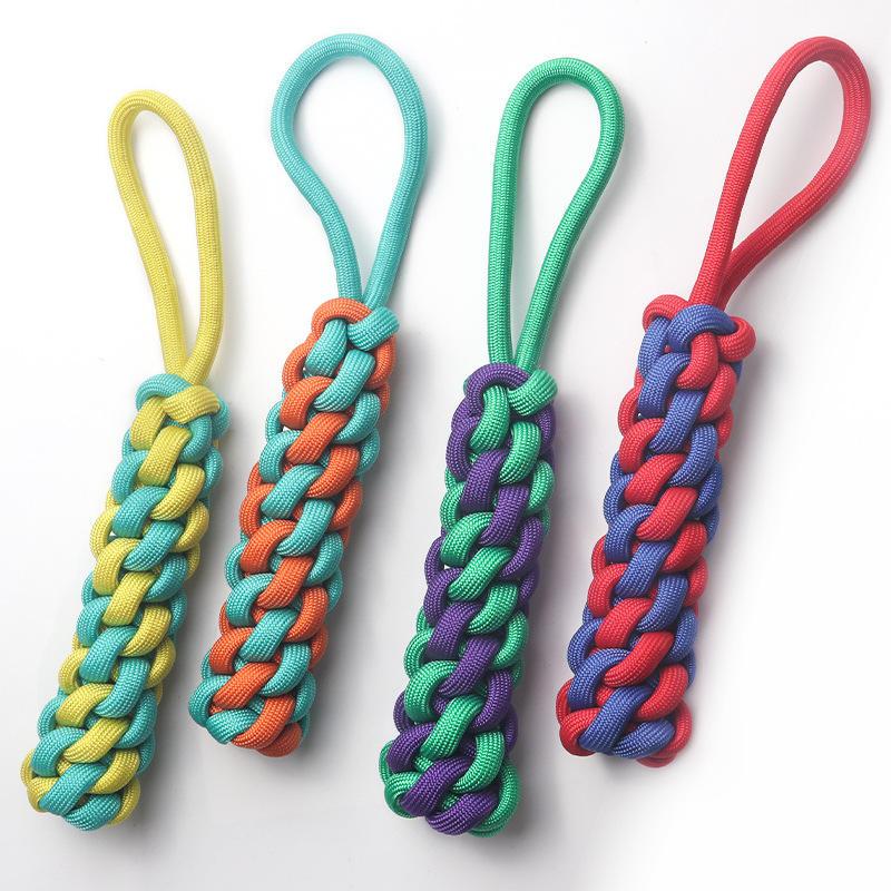 Factory Wholesale Color Polypropylene Woven Rope Bite Clean Teeth New Dog Toy Pet Toy Ball Dogs