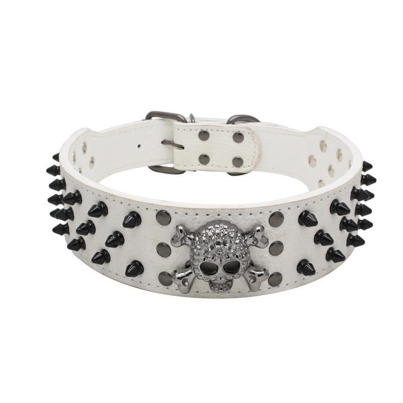 Stylish Bullet Nail Luxury Leather Dog Collar