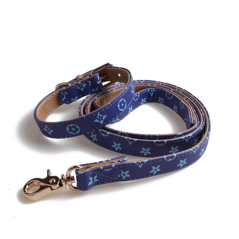 2022 High Quality Waterproof Wholesale Pu Leather Custom Dog Collar And Leads