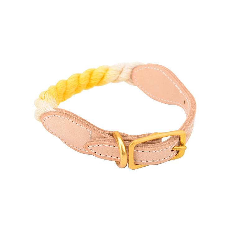 Colorful Rainbow Wholesale Fashion Dog Collar Handmade For Custom With High Quality