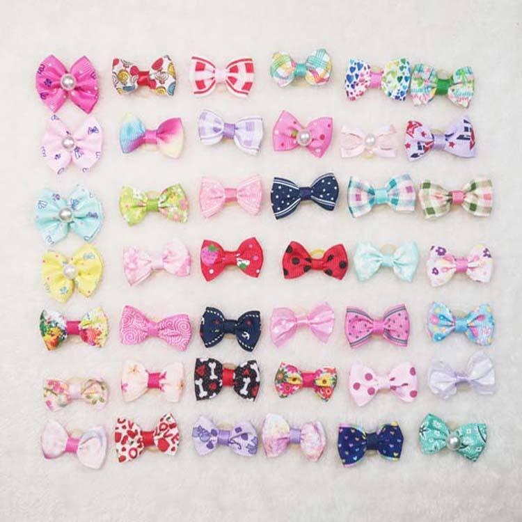 New Design Colorful Adjustable Single Stripe Cat Dog Bow Tie Holiday Puppy Bow Ties Necktie Pet Collar