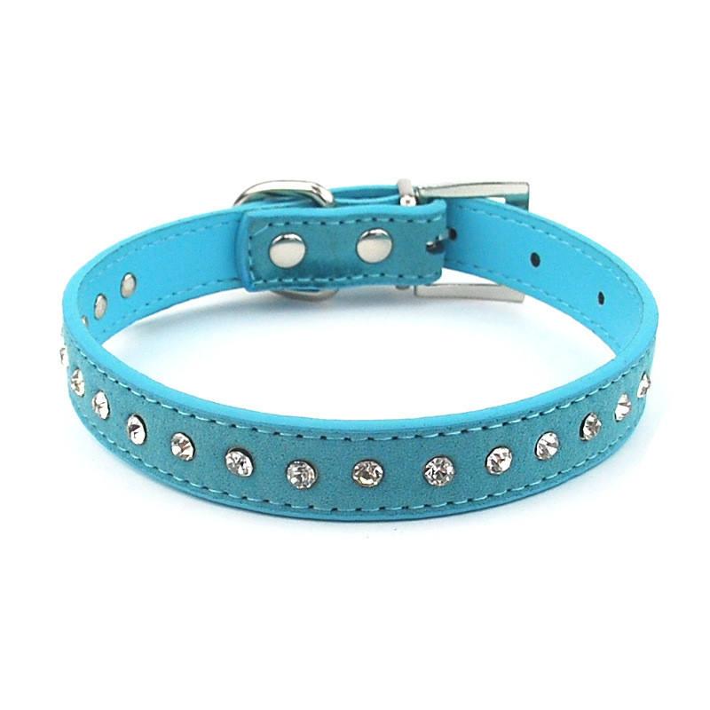 Wholesale Pet Leash Set Accessories Pet Collars Shiny Full Rhinestone Dogs Cat Pets Collars Luxury