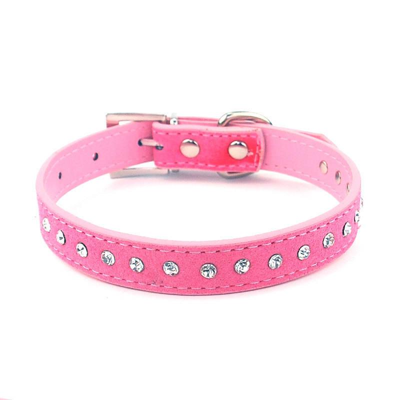 Wholesale Pet Leash Set Accessories Pet Collars Shiny Full Rhinestone Dogs Cat Pets Collars Luxury