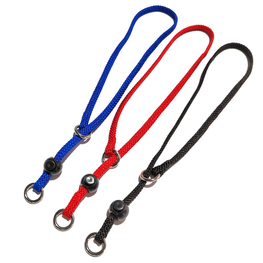 Wholesale Pet Collar Training Rope Control Chain Braided Fast Collar Ring Nylon Braided Rope Dog Collar