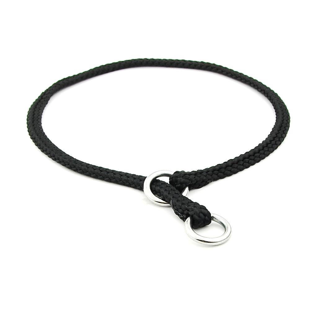 Wholesale Pet Collar Training Rope Control Chain Braided Fast Collar Ring Nylon Braided Rope Dog Collar