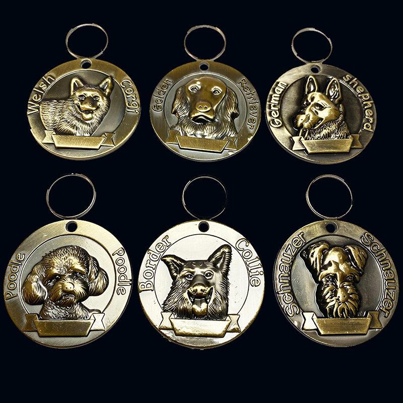 New Design Retro Ancient Bronze Dog Tag Supports A Generation Of Pet Id Card Processing Laser Lettering Pet Id Card