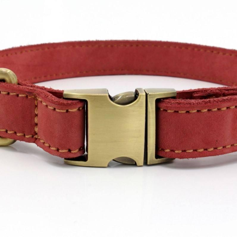 Comfortable Soft High Quality Metal Buckle Real Leather Dog Pet Collar