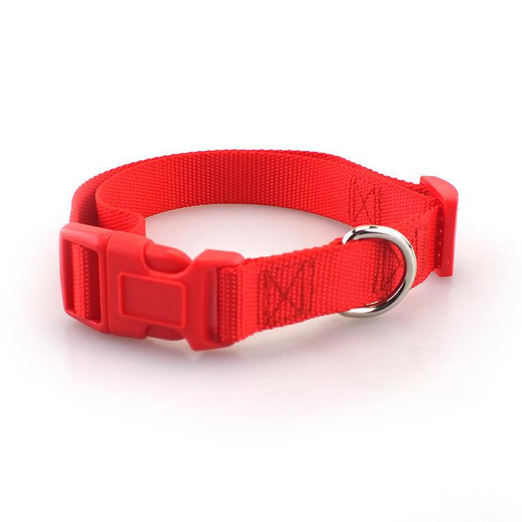 Wholesale Multicolor Soft Adjustable Plain Nylon Dog Collar And Leash