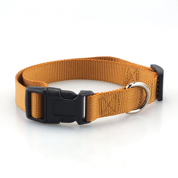 Wholesale Multicolor Soft Adjustable Plain Nylon Dog Collar And Leash