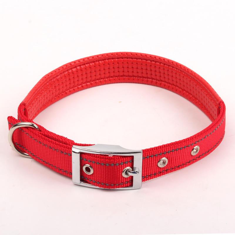 Pet Nylon Braided Reflective Silk Dog Collar Dog Neck Sleeve Pet Leash Collar