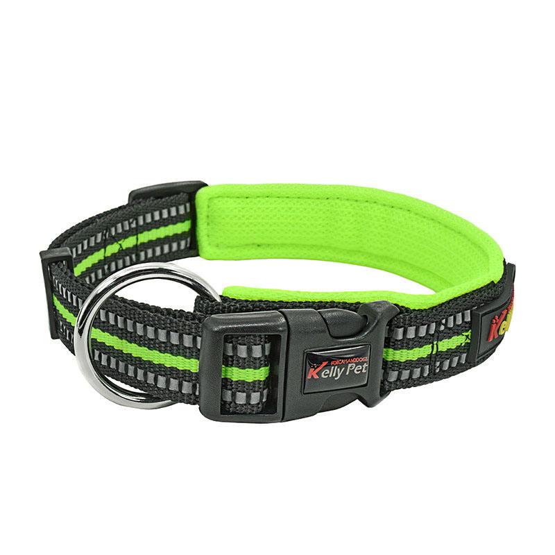 Other Pet Collars Soft Neoprene Padded Breathable Nylon Pet Collar Adjustable Reflective High Quality Dog Collar