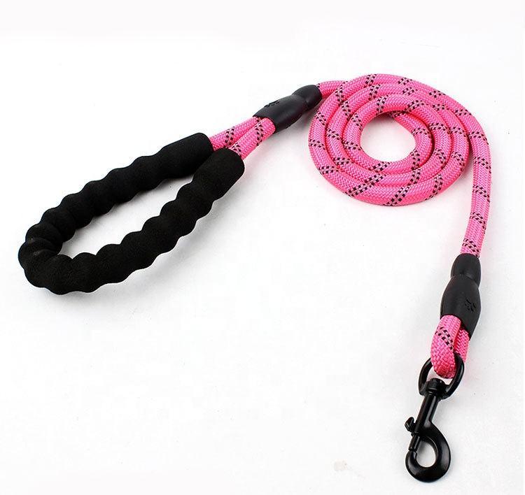 Large Mountain Climbing Running Tracking Reflective Soft Handle Nylon Rope Pet Dog Leash