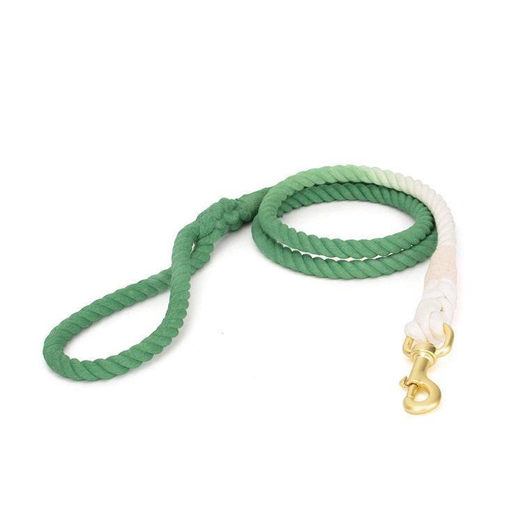 Handmade Comfortable Rope Dog Leash Rainbow Color With High Quality