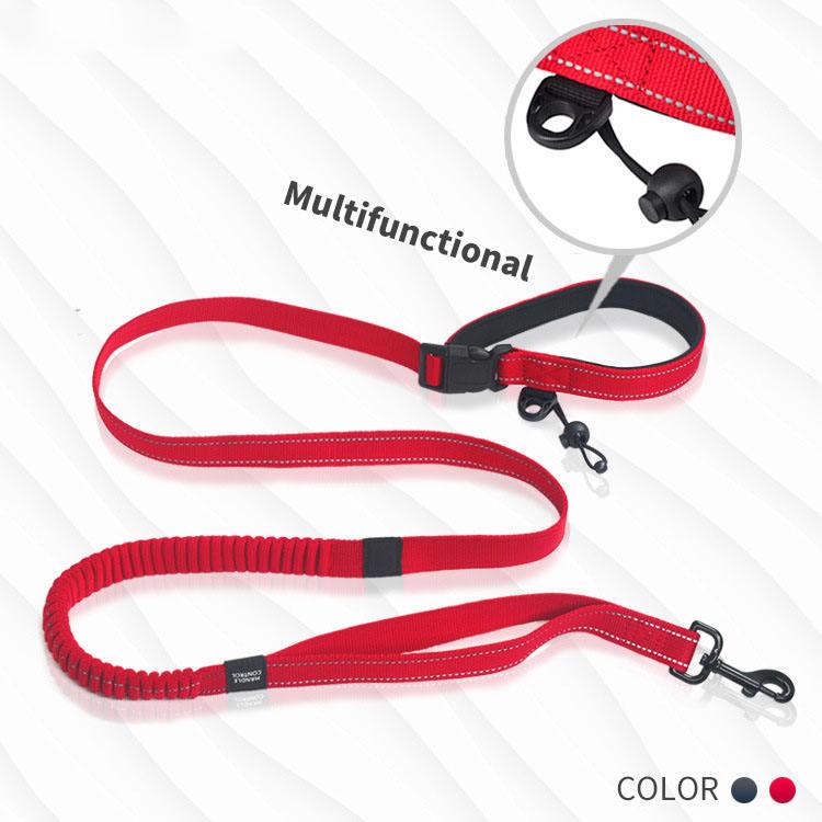 Reflective Elastic Multifunctional Running Pet Leash Outdoor Dog Running Rope