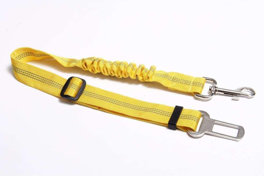 Colorful Adjustable Pet Dog Cat Safety Leads Reflective Nylon Webbing Car Seat Belt For Traveling