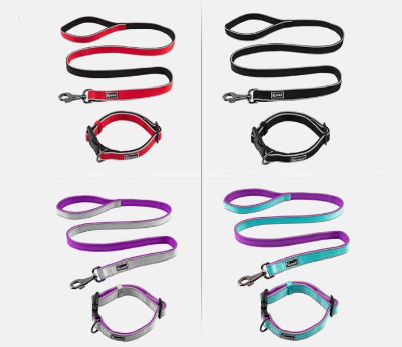 Custom Design Outdooradjustable Neoprene Padded Nylon Pet Dog Leash