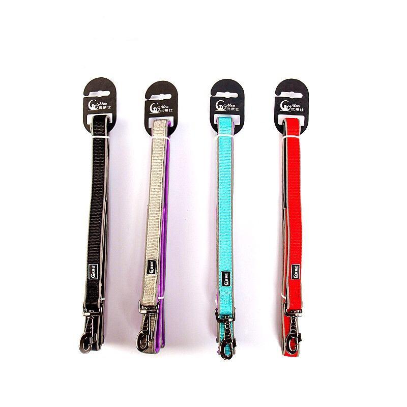 Custom Design Outdooradjustable Neoprene Padded Nylon Pet Dog Leash