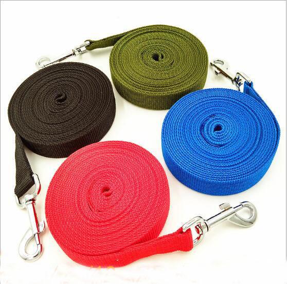 Wholesale Multi Color And Multi Size Training Long Retractable Nylon Pet Lead Dog Leash