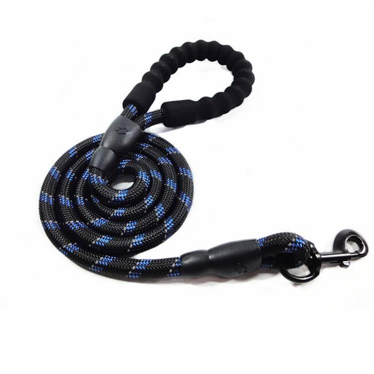 New Style Nylon Reflective Round Rope Leash For Big Dogs