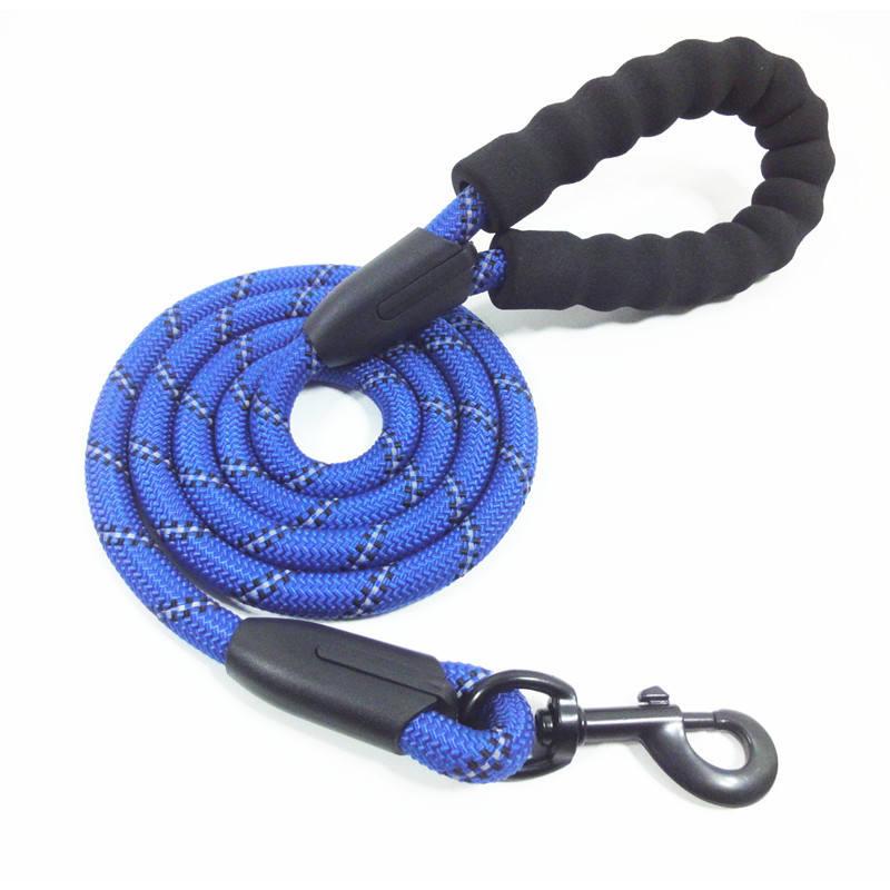 New Style Nylon Reflective Round Rope Leash For Big Dogs