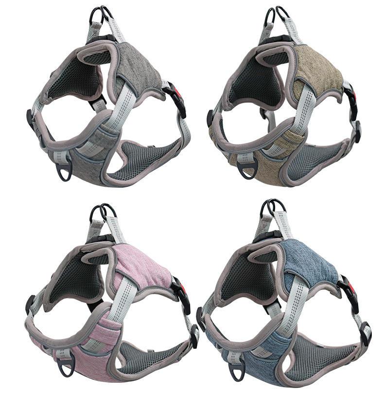 Reflective Dog Harness Adjustable Soft Padded Pet Soft Vest No Pull Pet Harness For Small Medium Large Dogs