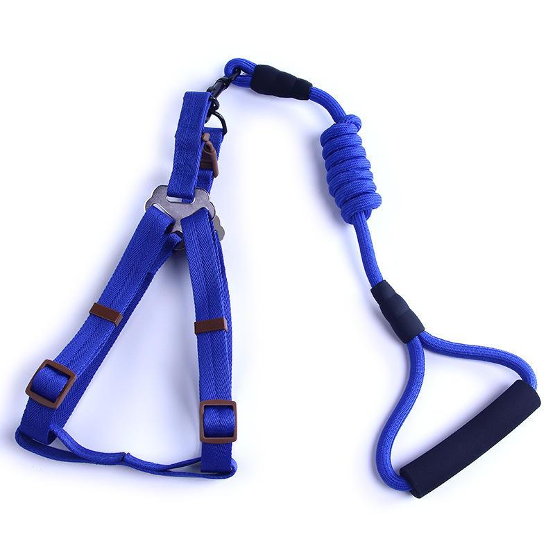 2022 Wholesale Pet Dog Harness Foam Handle Round Rope Traction Rope Pet Carrier Lead Dog Harness