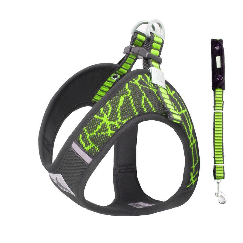 Fashionable Soft Easy Walk Adjustable Private Label High Quality Reflective Designer Mesh Custom Printed Dog Harness