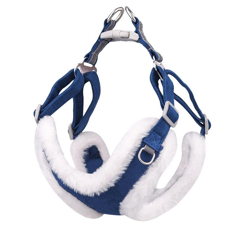 Autumn Winter New Dog Pet Harness With Reflective Vest Leash Style Dog Traction Rope