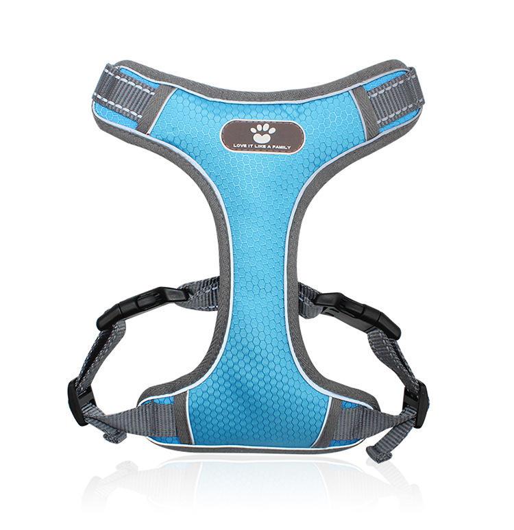 Wholesale Custom Waterproof Strong Oxford Fabric Mesh Reflective Strips Dog Harness