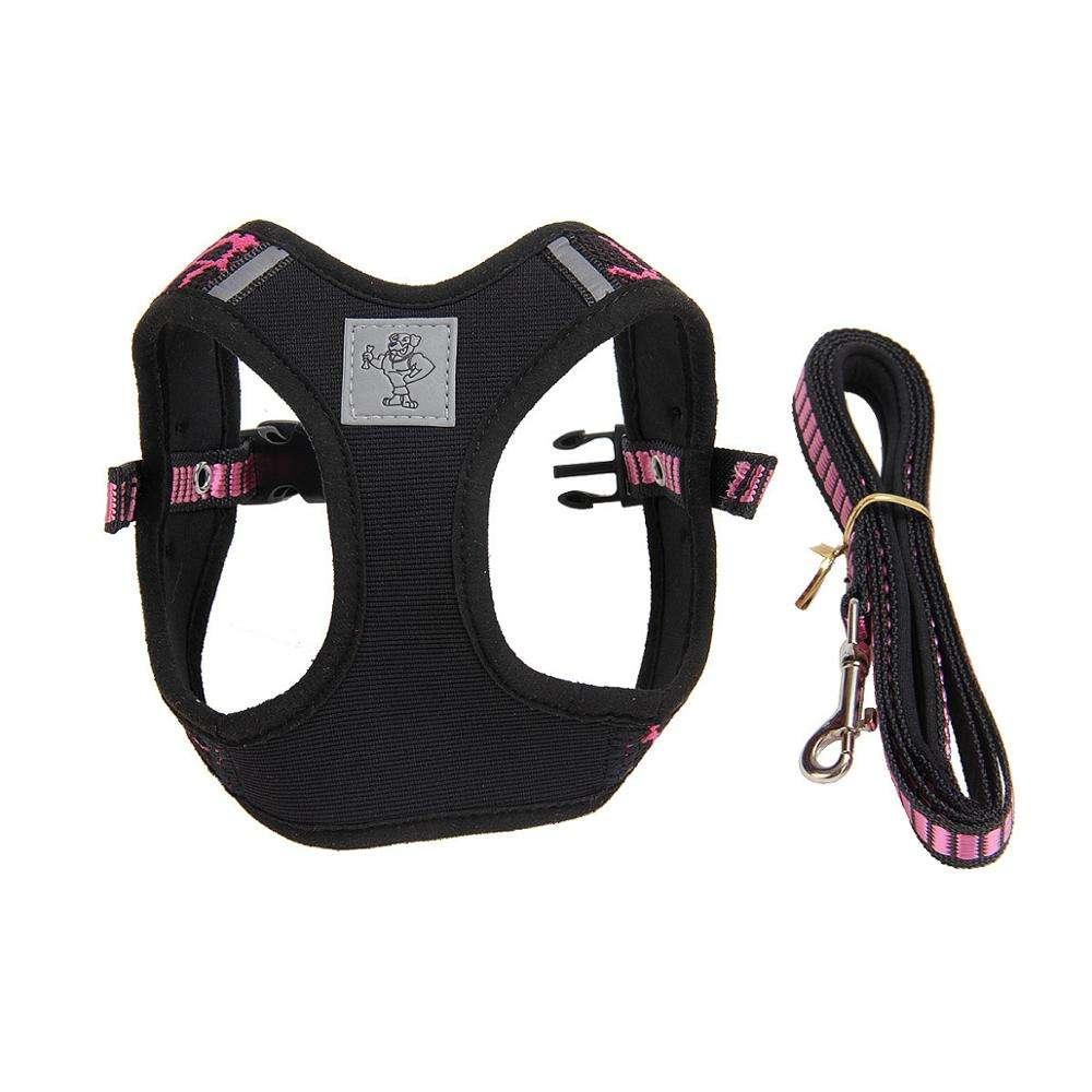 Pet Products Dog Soft Mesh Pet Vest Pet Reflective Harness And Leash Set