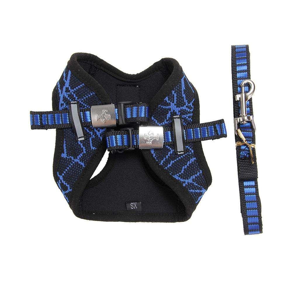 Pet Products Dog Soft Mesh Pet Vest Pet Reflective Harness And Leash Set