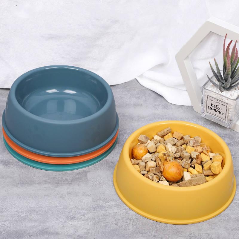 Wholesale Eco-friendly New Naturally Degradable Pp Pet Bowls Pure Color Cheap Dog Bowl