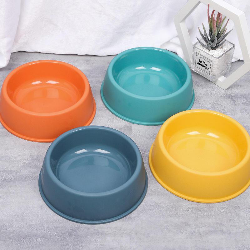 Wholesale Eco-friendly New Naturally Degradable Pp Pet Bowls Pure Color Cheap Dog Bowl