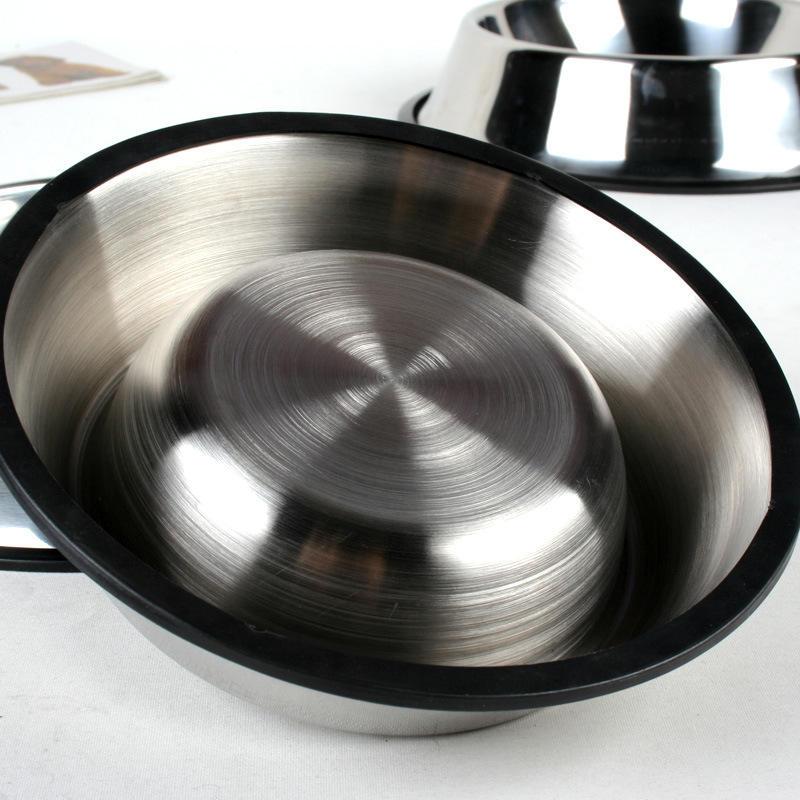 Puppy Kitten Travel Anti Slip Stainless Steel Pet Dog Cat Bowl