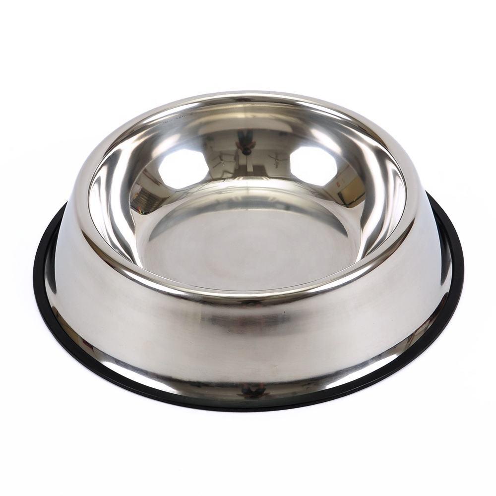 Puppy Kitten Travel Anti Slip Stainless Steel Pet Dog Cat Bowl