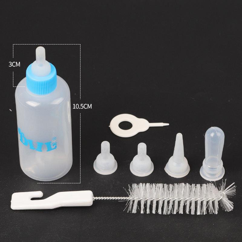 Pet Wholesale 60ml Puppy Milk Feeding Bottle Set Dog Feeding Nursing Bottle