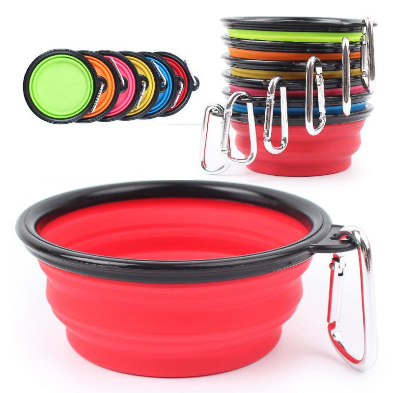 Travel Wholesale Portable Folding Slow Foldable Feeder Tpe Dog Bowl