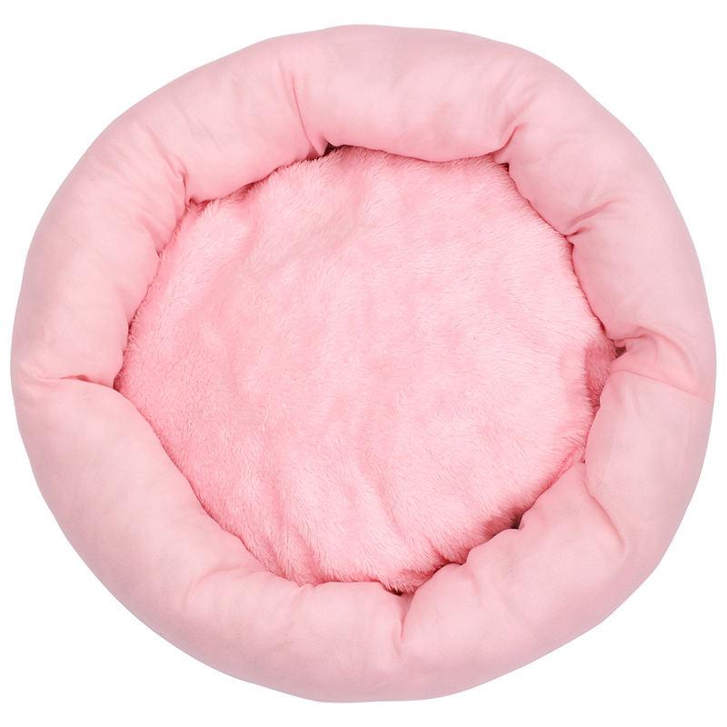 Simple And Comfortable Non-slip Bottom Round Sleeping Plush Pet Cat Bed Sofa