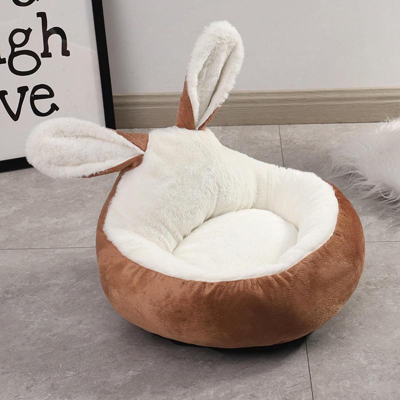 Rabbit Ears Wholesale Custom Cute Warm Soft Dog Sofa Washable Luxury Dog Bed