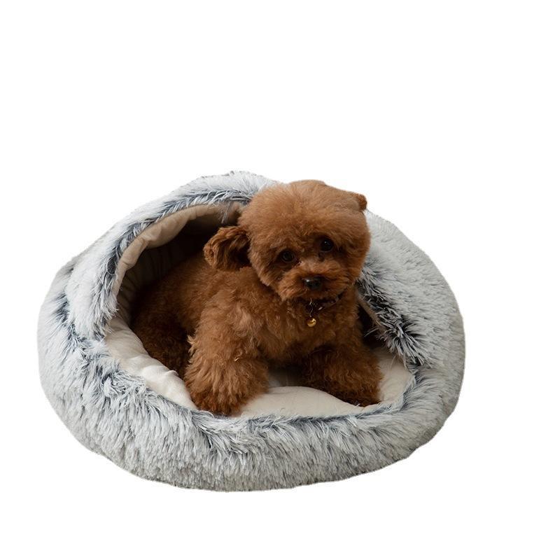 Semi Enclosed Cat Litter Custom Wholesale Soft Cat Cave Bed For Indoor Cats