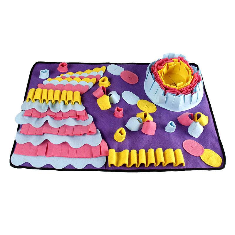 Training Feeding Foraging Interactive Puzzle Funny Dog Snuffle Mat Toy