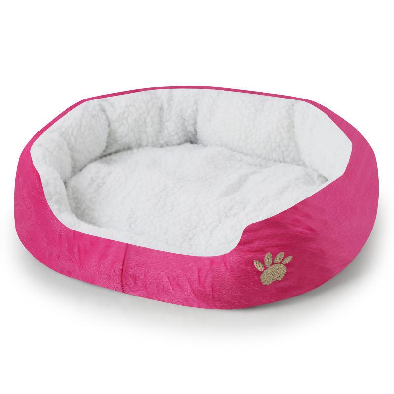 Factory Direct Sale Fashion Lamb Fleece Kennel Wholesale Low Price Pet Dog Bed