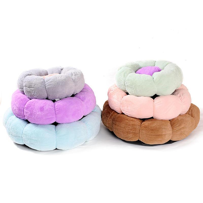 Round Pet Nest Is Cute Soft Comfortable Non Slip Pet Dog Beds Luxury Dog Sofa Bed