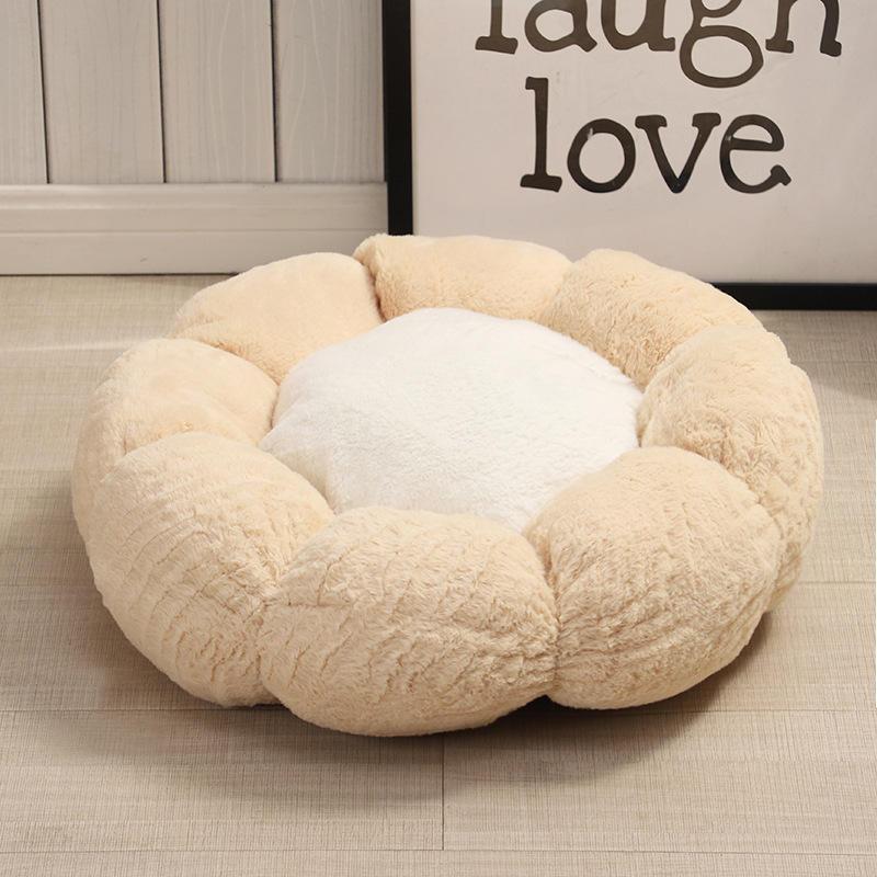 New Product All Year Round Luxury Pet Bed Wholesale Cat Dog Round Pet Soft Bed