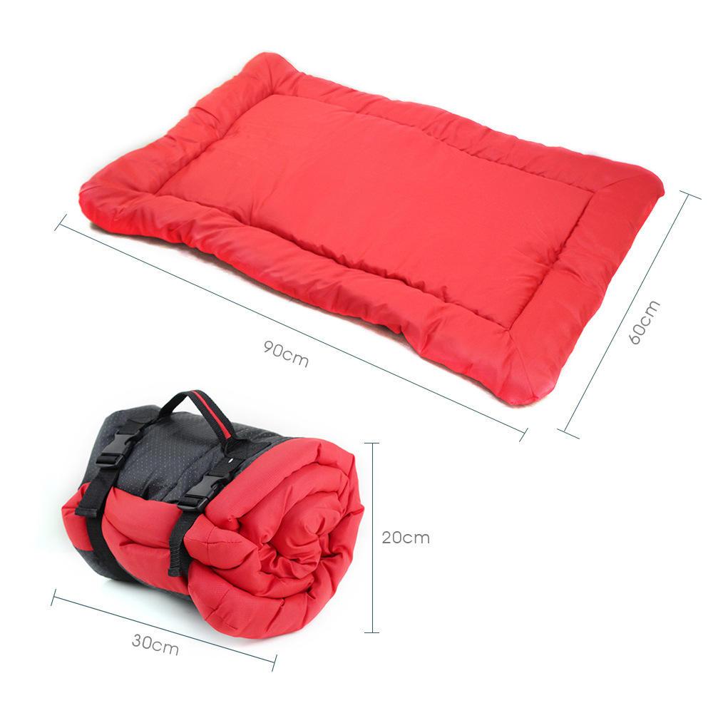 Foldable Cozy Roll-up Dog Bed,Waterproof Oxford Fabric Pet Mat