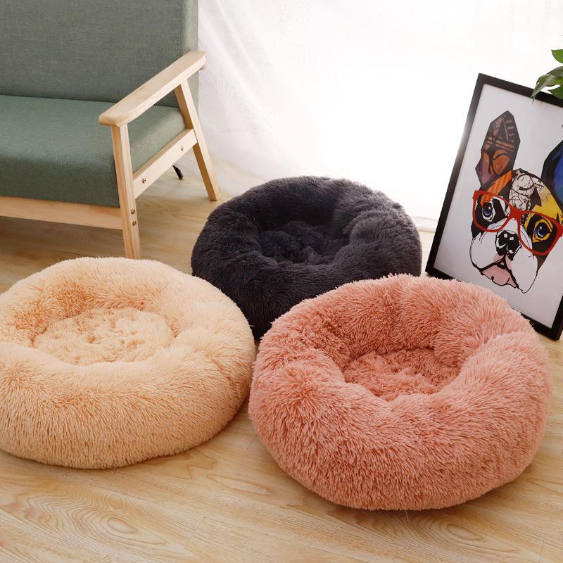 Web Celebrity Plush Warm Deep Sleep Dog Pad Pet Dog Sleeping Bag Round Nest